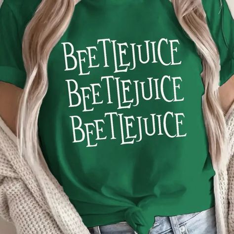 Beetlejuice Movie Large New Green Tshirt Beetlejuice Shirt Vinyl, Beetle Juice Shirt, Beetlejuice Tshirt, Beetlejuice Green, Beetlejuice Shirt, Beetlejuice Movie, Beetle Juice, Shirt Business, Vinyl Shirts