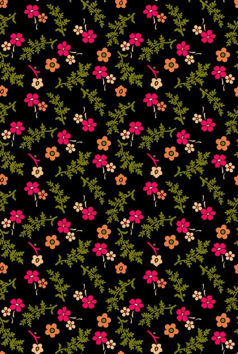 Textile Pattern Design Fashion, Clothing Fabric Patterns, Texture Designs, Black Prints, Floral Chintz, Design Pattern Art, Wallpaper Images Hd, Floral Textile, Flower Bedding