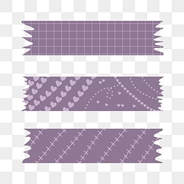 Purple Washi Tape Printable, Purple Washi Tape Png, Aesthetic Tape, Bed With Desk Underneath, Washi Tape Png, Tape Png, Image Aesthetic, Instagram Sticker, Vintage Scrapbook Paper