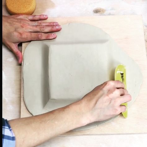 ClayShare on Instagram: “🙌🏻It’s hip to be square when you are making plates! @gr.pottery.forms @jessputnamphillips @lagunaclay 🌵My new #southwest rolling pin has…” Rectangle Plate, Molding Ideas, Hip To Be Square, Pottery Ideas, Clay Creations, Rolling Pin, Cement, Molding, Rolls