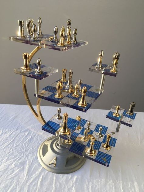 Star Trek Chess, Star Trek Insignia, 3d Chess, Star Trek Collectibles, Star Trek Original Series, Star Trek Series, Star Trek Original, Starship Enterprise, Captain Kirk