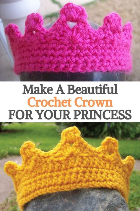 Crochet Crown Pattern, Crown Crochet, Crochet Tutu, Crochet Crown, Crochet Princess, Baby Crown, Crown Pattern, Crochet Toddler, Crochet Baby Girl