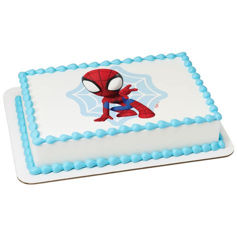 Spiderman Sheet Cake, Spidey And His Amazing Friends Cake, Spidey Cake, Bon Voyage Cake, Spiderman Birthday Party Decorations, Friends Birthday Cake, Spiderman Birthday Cake, Marvel Cake, Spidey And His Amazing Friends