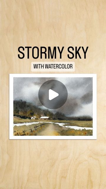 Dani (Daria) on Instagram: "Painting stormy sky with watercolor process🌪️  To paint gloomy skies, it is always important to tackle paint consistency, in order to achieve richer tones.  I really love the way this simple tiny painting turned out💙  .  .  .  .  #watercolortutorial #watercolortips #watercolorforbeginners #watercolorlandscape #watercolorhowto #watercolortutorialvideo #watercolortechnique #howtopaint #landscapetutorial #watercolorblog #watercolorstepbystep #watercolorpainting #watercolorartist #watercolorprocess #watercolortimelapse #timelapseart #watercolordaily" Watercolor Sky Tutorial, Tiny Watercolor Paintings, Watercolor Process, Cape Tutorial, Stormy Skies, Watercolor Blog, Step By Step Watercolor, Watercolor Beginner, Stormy Sky