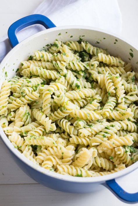 Fresh Parsley Recipes, Cheap Meals For Large Families, Parsley Pasta, Meals For Large Families, Nut Free Pesto, Parsley Recipes, Easy Cheap Dinners, Large Family Meals, Parmesan Recipes