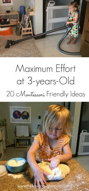 20 purposeful and engaging ways for 3-year-olds to exert maximum effort and do heavy work. Montessori Parenting, Montessori Home, Toddler Montessori, Montessori Method, Maximum Effort, Montessori Practical Life, Montessori At Home, Montessori Toddler Activities, Montessori Preschool