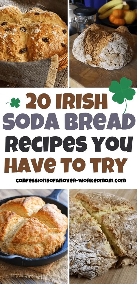 Soda Bread Recipes, Traditional Irish Food, Irish Bread, Traditional Irish Soda Bread, Soda Bread Recipe, Irish Recipes Traditional, Irish Soda Bread Recipe, No Yeast Bread, Homemade Bread Easy