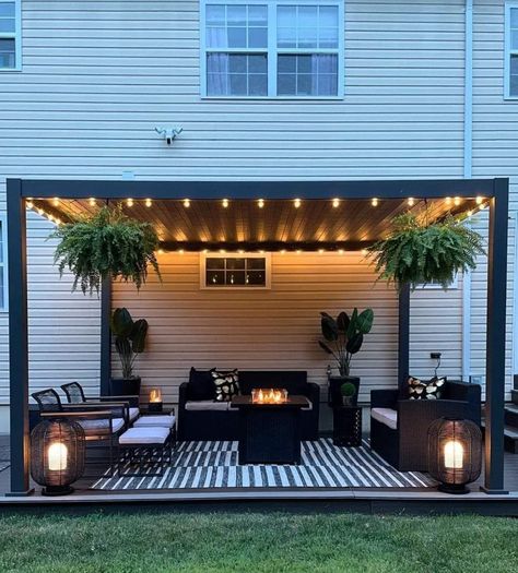 Dream Backyard Patio, Backyard Renovations, Backyard Remodel, Outside Patio, Backyard Inspiration, Patio Makeover, Backyard Inspo, Home Landscaping, Outdoor Decor Backyard