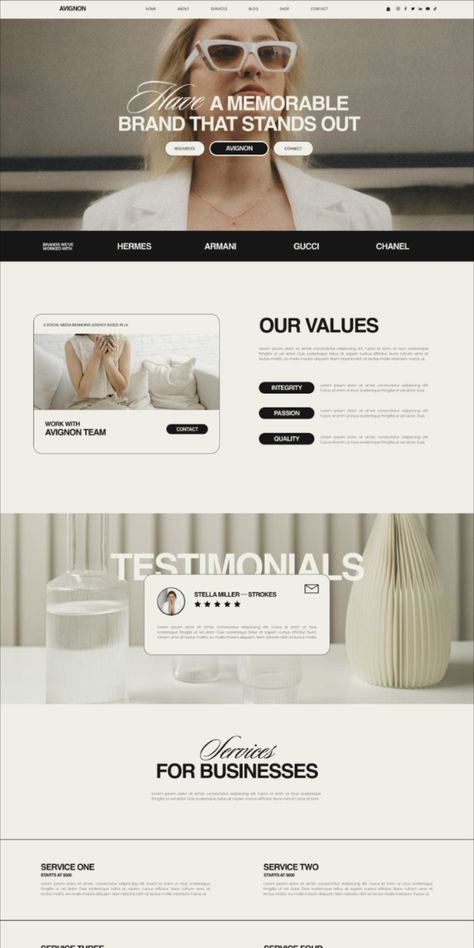 . Easily create a stunning website to showcase your work with this stylish template. #wix #websitetemplate . #Social_Media_Manager_Website #Editorial_Website_Design #Creative_Website_Design_Inspiration #Website_Design_Creative Website Editorial Design, Wix Website Ideas Online Portfolio, European Website Design, Website Clean Design, Eccomerce Web Design, Website Home Page Design Layout, Personal Portfolio Website Design Layout, Blogs Website Design, Personal Branding Website Design