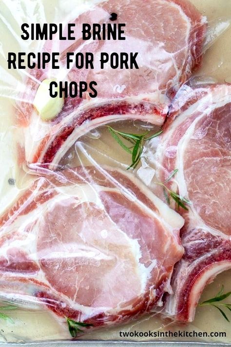 This brine recipe for pork chops is simple, no-fuss and 100% worth the extra step (if you want to turn boring dry pork chops into juicy, flavorful, tender ones, that is). All you need is two minutes to put it together and an hour or so for the brining. Try it and see for yourself. You will love the results. Pork Chop Brine Recipes, Shake And Bake Pork Chops, Recipe For Pork Chops, Bake Pork Chops, Brine For Pork, Shake And Bake Pork, Pork Chop Brine, Fried Pork Chop Recipes, Pan Fried Pork Chops