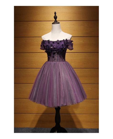 Purple Homecoming Dress Short, Bridesmaid Dresses Short Purple, Short Puffy Dresses, Purple Dress Short, Purple Prom Dress Short, Purple Ball Gown, Gold Dress Short, Purple Short Dress, Dark Purple Dresses