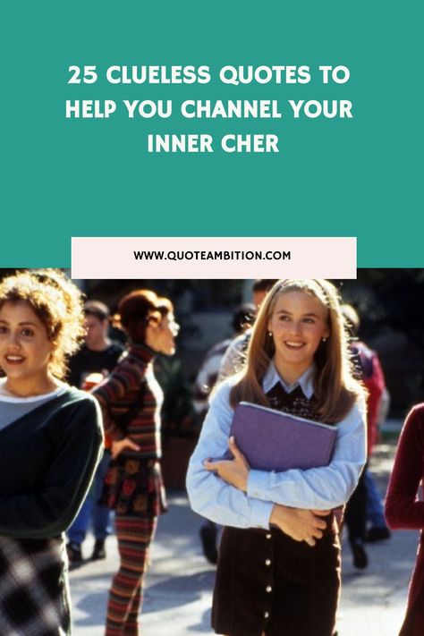 25 Clueless Quotes to Help You Channel Your Inner Cher https://www.quoteambition.com/clueless-quotes Iconic Lines From Movies, Clueless Captions, Iconic Tv Quotes, 2000s Movie Quotes, Cher Clueless Quotes, Cher Quotes Clueless, Clueless Movie Quotes, 90s Movies Quotes, Movies Like Clueless