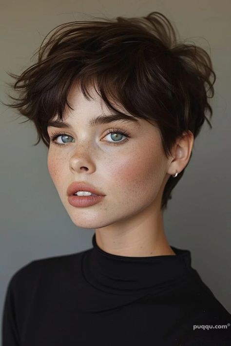 2024 Hairstyles, Curly Pixie Haircuts, Pixie Cut With Bangs, Very Short Haircuts, Round Face Haircuts, Short Hair Color, Short Hair With Bangs, Haircuts With Bangs, Pixie Hairstyles