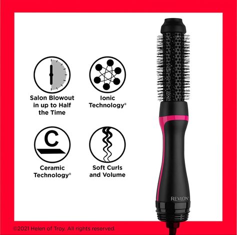 This 1 inch brush dryer is amazing! Your hair will be so soft and frizz free! You’ll thank me later! Grab one for yourself as a gift! You’re welcome! Round Brush Hair Dryer, Revlon Curling Iron, Brush Dryer, Hair Dryer Styler, Fine Flat Hair, Salon Blowout, Helen Of Troy, Best Hair Brush, Round Hair Brush