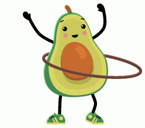 Avocado Hulahoop Sticker – Avocado Hulahoop Bambole – discover and share GIFs Avocado Gif, Hula Hoop, Funny Faces, Animated Gif, Cool Gifs, Avocado, Funny Gif, Gif, Funny