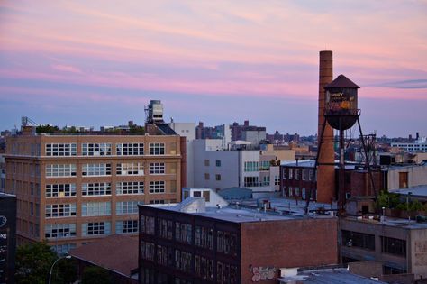 View of Williamsburg from the Wythe Hotel Rooftop - Brooklyn Brooklyn Rooftop, New York Rooftop, Hotel Rooftop, Background Reference, Wythe Hotel, Location Scouting, Website Portfolio, Art And, New York Apartment