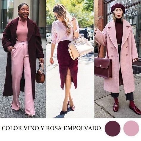 Pink Outfits For Women, Simplicity Is The Keynote, Woman Tips, Colour Combinations Fashion, Burgundy Outfit, Color Combos Outfit, Color Blocking Outfits, Color Combinations For Clothes, Outfits For Women