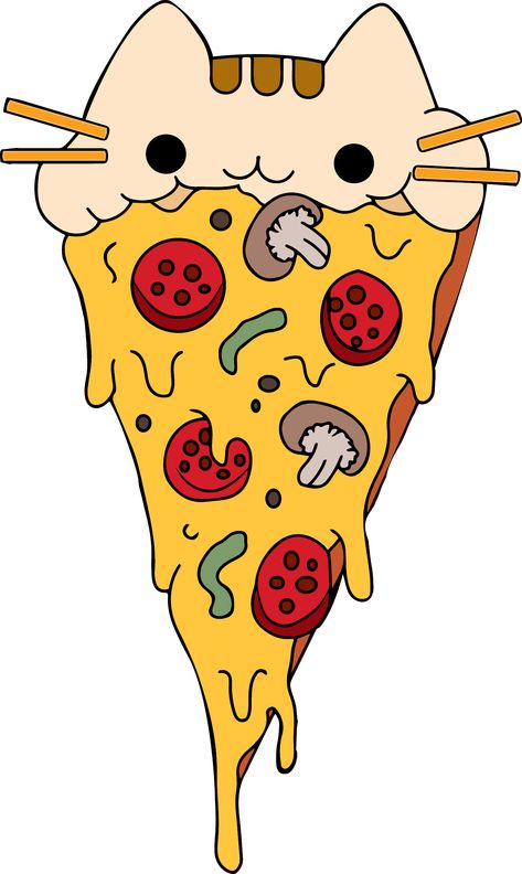 Cute Pizza Drawing, Pizza Drawing Easy, Pizza Art Illustration, Pizza Drawings, Pizza Painting, Kawaii Pizza, Pizza Wallpaper, Cat Pizza, Pizza Cartoon