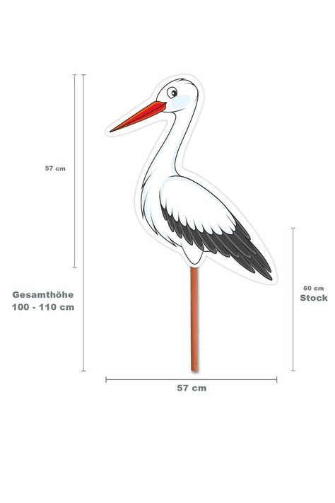 Ein wunderschönes Geburtsgeschenk zur Begrüßung von Mama und Kind nach der Geburt. Den wunderschönen Storch mit rotem Stock (Stock aus Holz) zur Begrüßung draußen in den Garten stecken. Die Gesamthöhe vom Klapperstorch inkl. Stab beträgt bis zu 110cm. Der Storch ist nicht nur super süß, sondern auch sehr groß. Mit dem roten Stock (Beine) steht der Klapperstorch mit einer Gesamthöhe von ca. 110 cm besonders schick da. Storch Baby, Baby Stork, Baby Party, Baby Kids, Arts And Crafts, Baby Shower, Shower, Art