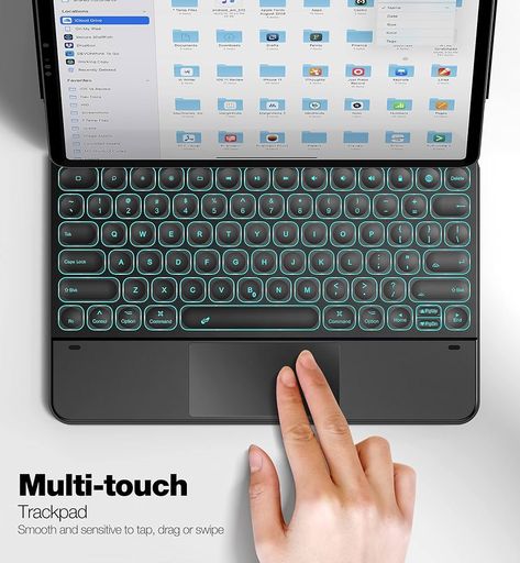 Amazon.com: Dracool Magnetic Keyboard Case for iPad Air 13 2024 / iPad Pro 12.9 inch Floating Cantilever Stand with Multi-Touch Trackpad 7 Colors Backlight Magic Style Keyboard，Black : Electronics Apple Magic Keyboard, Cloud Drive, Magic Keyboard, Keyboard Case, Case For Ipad, Apple Magic, Ipad Pro 12, Ipad Air, Ipad Pro