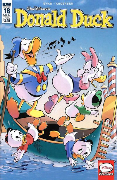 Cover for Donald Duck (IDW, 2015 series) #16 / 383 Donald Duck Comic, Duck And Cover, Cover Comic, Donald And Daisy Duck, Walt Disney Characters, Uncle Scrooge, Disney Duck, Duck Tales, Vintage Cartoon