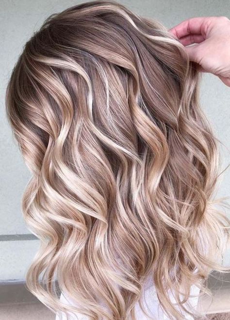 67 Hair Highlights Ideas, Highlight Types, and Products Explained [2019] Blonde Balayage Highlights, Blond Balayage, Ombre Hair Blonde, Balayage Blonde, Spring Hair Color, Ombré Hair, Blonde Hair Looks, Hair Color Highlights, Ombre Hair Color