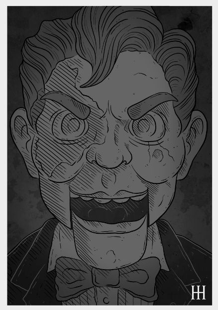 Slappy the Dummy Drawing Slappy The Dummy Tattoo, Dummy Drawing, Jasmine Sketch, Slappy The Dummy, Left Arm Tattoos, Halloween Room, Horror Stuff, Scary Stuff, Blood Art