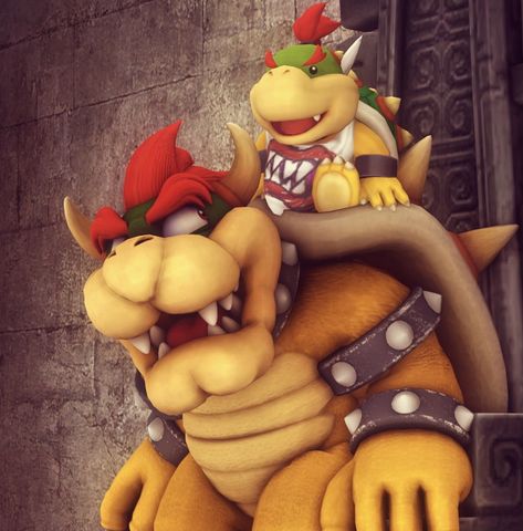 Bowser And Bowser Jr, King Koopa, Bowser Jr, Super Mario Nintendo, Super Mario Party, Mario Nintendo, Super Mario Art, Mario Art, The 3 Kings