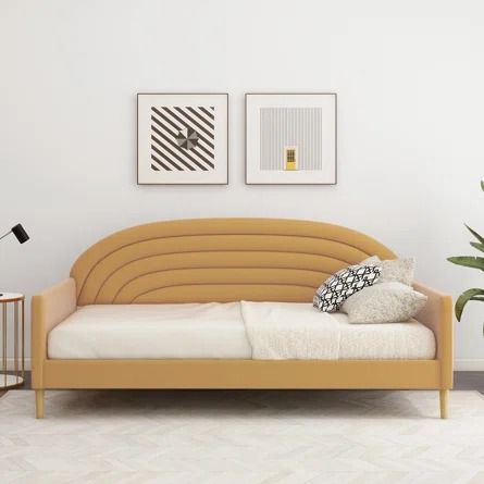 Latitude Run® Orrin Upholstered Daybed | Wayfair Daybed Upholstered, Full Daybed, Trundle Bed With Storage, Twin Size Daybed, Daybed Bedding, Upholstered Daybed, Daybed With Trundle, Inspire Me Home Decor, Bed Slats