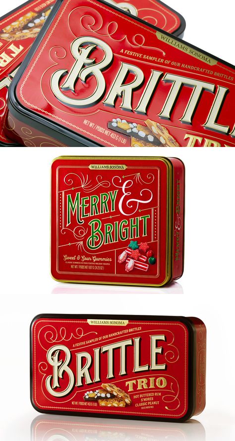 Christmas Candy Packaging, Holiday Box Design, Vintage Chocolate Packaging, Vintage Candy Packaging, Victorian Packaging, Christmas Food Packaging, Christmas Label Design, Tin Packaging Design, Retro Packaging Design