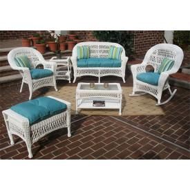 All White Resin Wicker Outdoor Furniture White Veranda, White Wicker Patio Furniture, Wicker Porch Furniture, Warehouse Furniture, Resin Wicker Furniture, Resin Wicker Patio Furniture, White Wicker Furniture, Outdoor Wicker Chairs, Wicker Sofa Outdoor