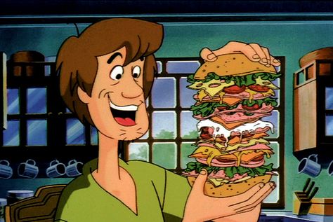 Shaggy Sandwich, Scooby Doo Sandwich, Giant Sandwich, Cartoon Sandwich, Scooby Doo Shaggy, Scooby Doo Pictures, Shaggy Rogers, Scooby Doo Images, Shaggy And Scooby