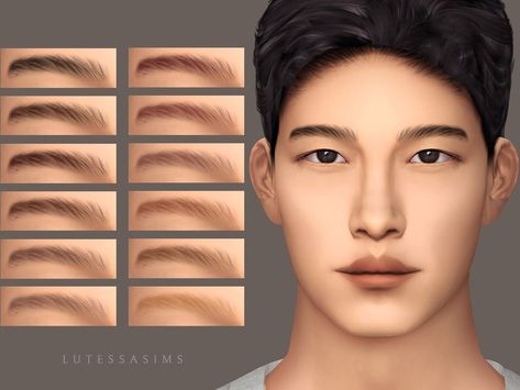 Flat Eyebrows – LutessaSims Sims 4 Male Eyelids, Sims 4 Eyebrows Male, Sims 4 Cc Male Makeup, Sims 4 Cc Eyebrows Male, Sims 4 Male Eyebrows, Flat Eyebrows, Sims4 Eyebrows, Sims 4 Cc Eyebrows, Male Eyebrows