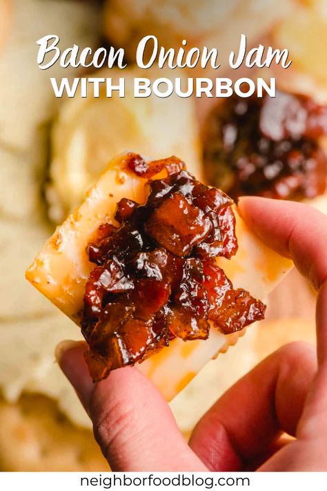 Brie With Bacon Jam, Bourbon Onion Jam, Maple Bacon Onion Jam Appetizers, Bacon Onion Marmalade Recipe, Maple Bacon Jam Recipe, Savory Onion Jam, Cheese Tartlets With Bacon Onion Jam, Bacon Bourbon Jam, Bacon Onion Jam Recipe