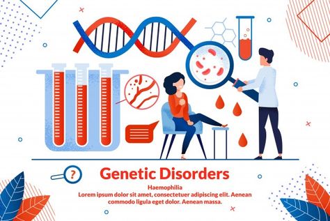 Informational poster geneticist disorder... | Premium Vector #Freepik #vector #poster #technology #woman #man Informational Poster, Poster Technology, Genetic Diseases, Doctors Office, Office Man, Vector Poster, Information Poster, Genetic Disorders, Microbiology