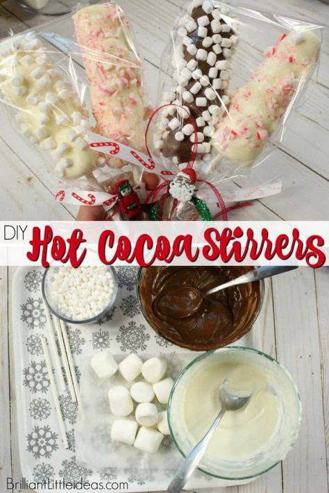 Christmas Hot Chocolate Gifts, Gifts For Kids To Make, Cocoa Spoons, Mug Of Hot Chocolate, Hot Chocolate Stirrers, Hot Cocoa Gift, Hot Chocolate Spoons, Diy Hot Cocoa, Diy Hot Chocolate