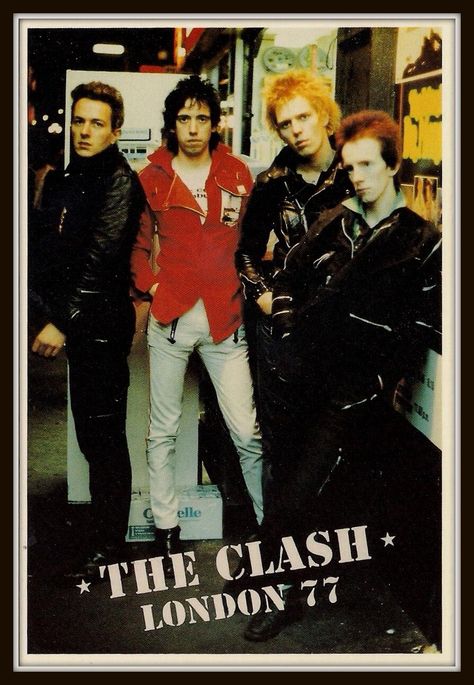 The Clash 70s, Punk Music Poster, The Clash Poster, The Clash Band, Lucas Lima, Mick Jones, 70s Punk, Estilo Cholo, Joe Strummer