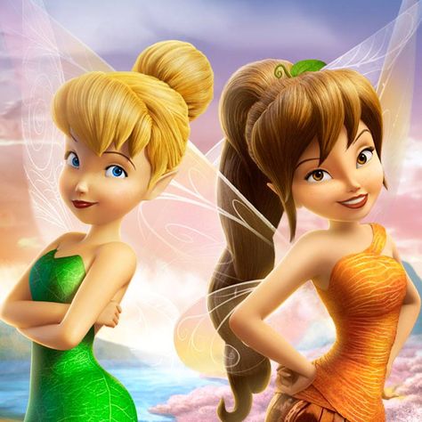 Tinker and Fawn thinking "what  trouble can we get into today". Dr Mundo, Disney Faries, Tinkerbell Wallpaper, Tinkerbell Movies, Disney Fairies Pixie Hollow, Tinkerbell Pictures, Disney Mignon, Tinkerbell Fairy, Pirate Fairy