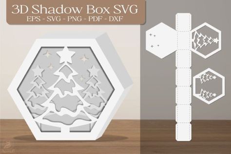 Night Shadow, Shadow Box Svg, Box Shadow, 3d Shadow Box, 3d Paper Crafts, 3d Christmas, Kids Coloring Books, Patterned Sheets, Dinosaur Christmas