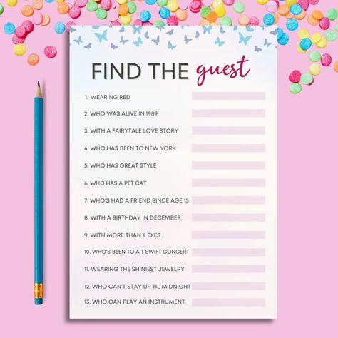 Taylor Swift Birthday Theme Ideas, Taylor Swift Game Ideas, Taylor Swift Birthday Party Ideas Games, Things To Do At A Taylor Swift Party, Taylor Swift Themed Bridal Shower Ideas, Taylor Swift Party Game Ideas, Taylor Swift Games Party, Taylor Swift Hen Do, Taylor Swift Theme Wedding