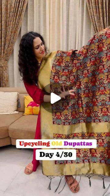 Old Saree Dress Ideas, Designer Dresses From Old Sarees, Sari Upcycle, Old Saree To New Dress, Upcycle Ideas, February 9, Blouse Design, Upcycle Clothes, Fashion Lifestyle