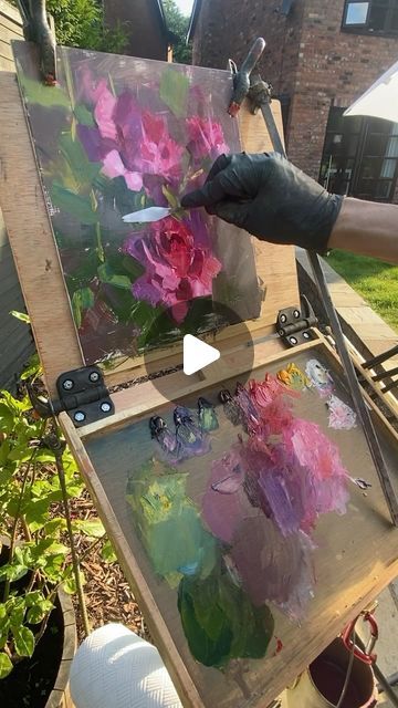 Alex Kelly on Instagram: "Painting roses in my garden from summer gone. 

#oilpainting #allaprimapainting #roses #paintingfromlife" Painting Roses, Instagram Painting, Rose Bud, Rose Buds, My Garden, Oil Painting, Roses, Paintings, On Instagram