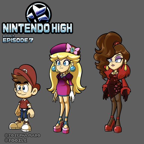 Nintendo High, Super Mario Nintendo, Nintendo Fan Art, Mario Nintendo, Super Mario Art, Batman Funny, Mario Art, Character Modeling, Date Outfits