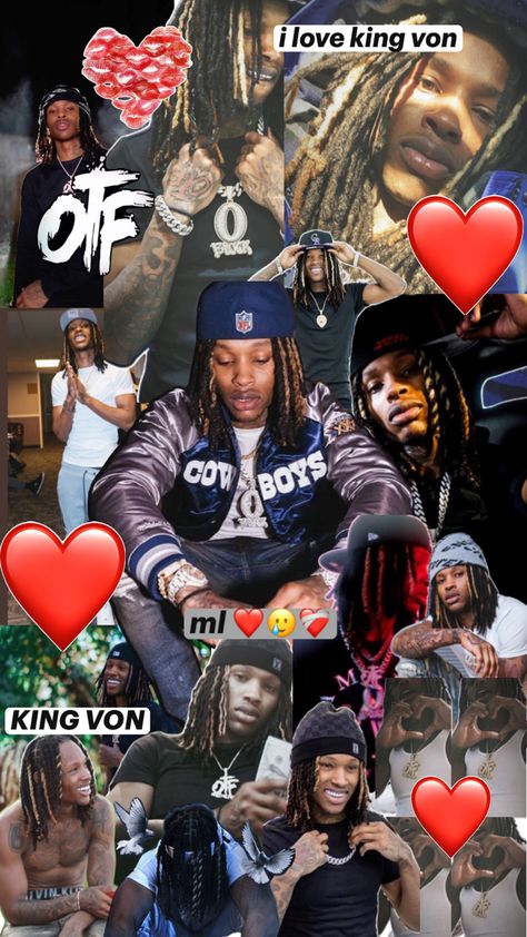 king of raps rip ❤️ King Von Lockscreen, King Vin Wallpaper, King Con Wallpaper, King Von Fits, Wallpaper King Von, King Von Wallpaper Iphone, King Von Outfits, King Von Black And White, King Von Wallpapers