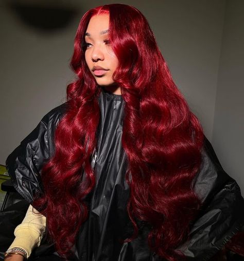 Colored Lace Front Wigs, Wigs Burgundy, Lace Fronts, Sew In Hairstyles, Edges Hair, Closure Wigs, School Hair, Lace Frontal Wigs, Slick Hairstyles