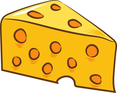 Cheese Clip Art, Cheese Clipart, Cheese With Holes, Cheese Drawing, Block Of Cheese, Cute Drawing, Clipart Design, Teacher Ideas, Easy Projects