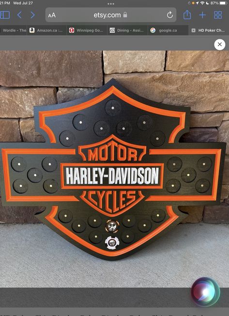 Poker Chip Display, Chip Display, Chip Board, Poker Chip, Harley Davidson Logo, Poker Chips, Display Ideas, D Ring, Poker