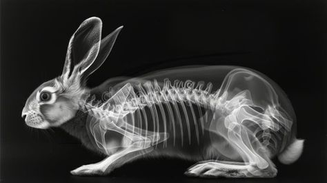 The Enigmatic Rabbits Skeleton Friend. Generative AI stock images Skeleton Bunny, Skeleton Animals Art, Skeleton Person And Dog, Animals Skeleton, Rabbit Skeleton, Skeleton, Mammals, Vector Art, Photo Image