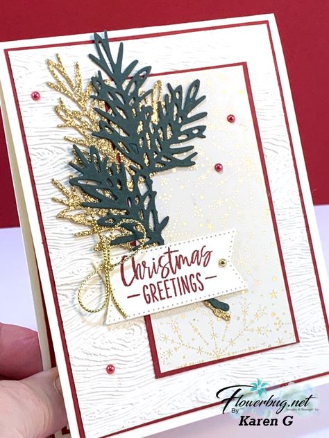 Stampinup Mini Catalog 2023, Decorated With Happiness, Poinsettia Cards, Create Christmas Cards, Stamped Christmas Cards, Card Crafting, Stampin Up Christmas Cards, Xmas Card, Christmas Greenery