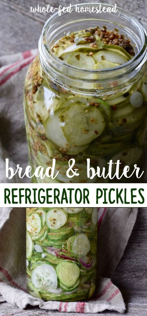 {Easy} Bread and Butter Refrigerator Pickles Recipe